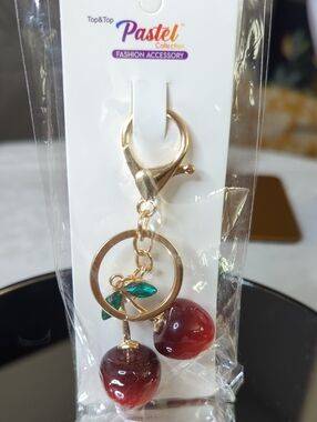Double Cherry Bag Charm